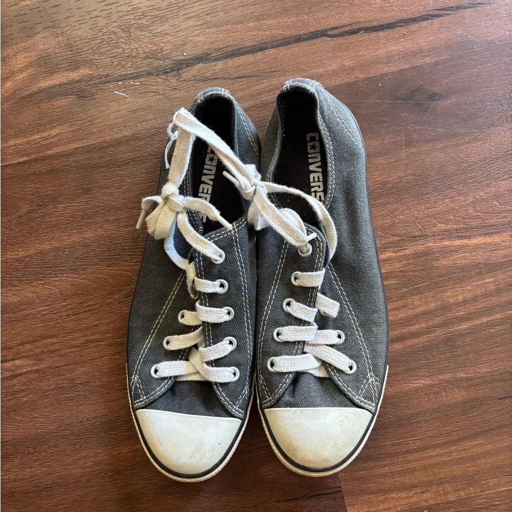 Converse Gray Canvas Sneakers